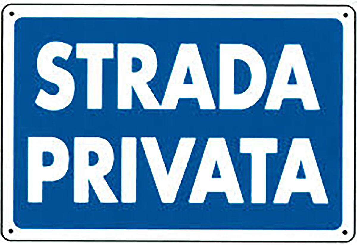 sinistro su strada privata