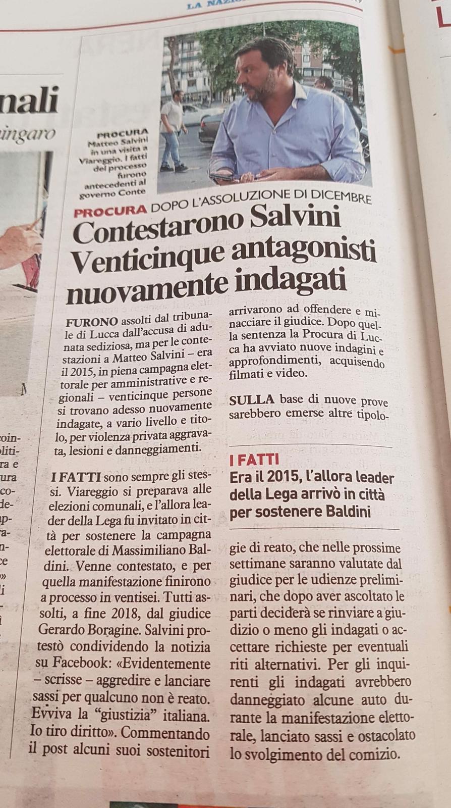 Alla faccia della segretezza delle indagini