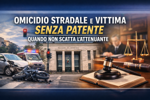 omicidio stradale e vittima senza patente