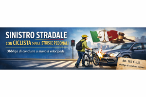 Sinistro stradale con ciclista sulle strisce pedonali: quando il velocipede deve essere condotto a mano